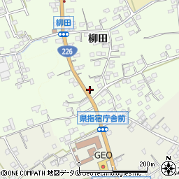鹿児島県指宿市柳田252周辺の地図