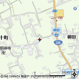 鹿児島県指宿市柳田28-1周辺の地図