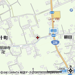 鹿児島県指宿市柳田28周辺の地図
