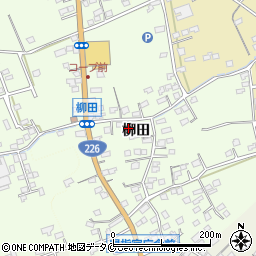 鹿児島県指宿市柳田268周辺の地図