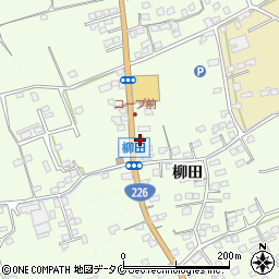 鹿児島県指宿市柳田58周辺の地図