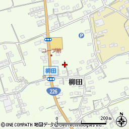 鹿児島県指宿市柳田周辺の地図