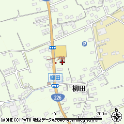 鹿児島県指宿市柳田55周辺の地図