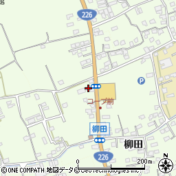 鹿児島県指宿市柳田43周辺の地図