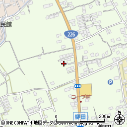 鹿児島県指宿市柳田10周辺の地図