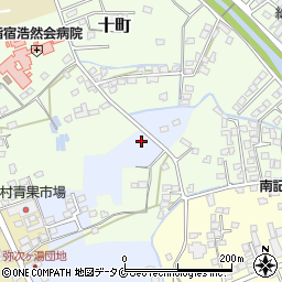 鹿児島県指宿市湯之里周辺の地図