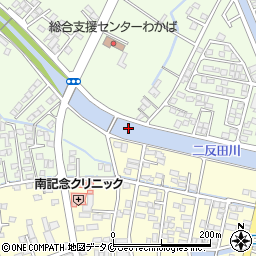 二本松橋周辺の地図