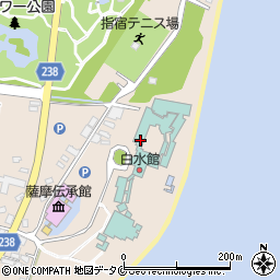 指宿白水館周辺の地図