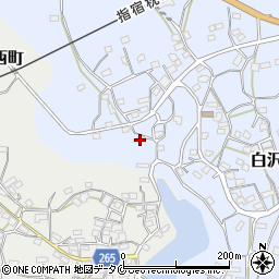 鹿児島県枕崎市白沢東町101周辺の地図