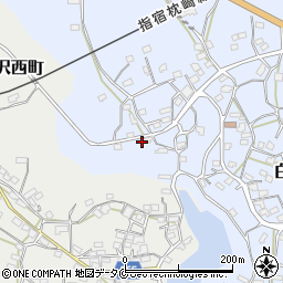 鹿児島県枕崎市白沢東町93周辺の地図