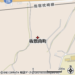 鹿児島県枕崎市板敷南町周辺の地図