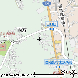 鹿児島県指宿市西方2081周辺の地図