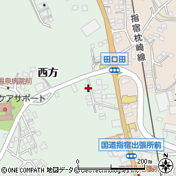 鹿児島県指宿市西方2080周辺の地図