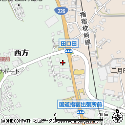 鹿児島県指宿市西方2078周辺の地図