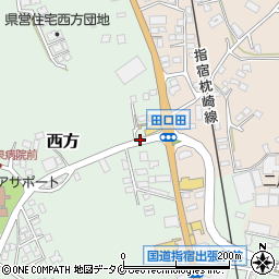 田口田周辺の地図