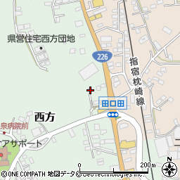 鹿児島県指宿市西方2114周辺の地図