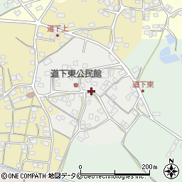 鹿児島県指宿市道下東周辺の地図