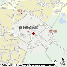鹿児島県指宿市道下東周辺の地図