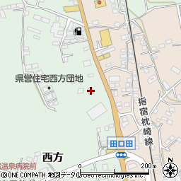 鹿児島県指宿市西方2160-1周辺の地図