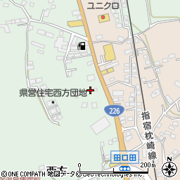 鹿児島県指宿市西方2160-7周辺の地図