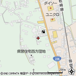 鹿児島県指宿市西方2159-10周辺の地図