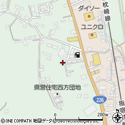 鹿児島県指宿市西方2158周辺の地図