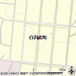 鹿児島県枕崎市白沢北町周辺の地図