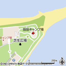 指宿キャンプ場周辺の地図