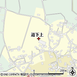 鹿児島県指宿市道下上周辺の地図
