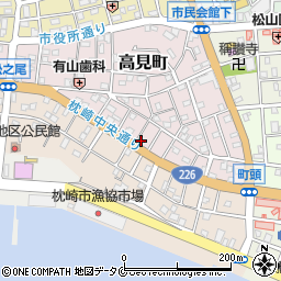 上釜義也菓子店周辺の地図