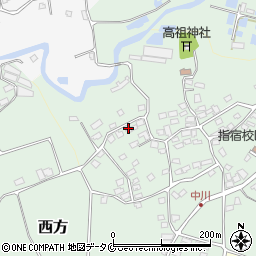 鹿児島県指宿市西方25周辺の地図