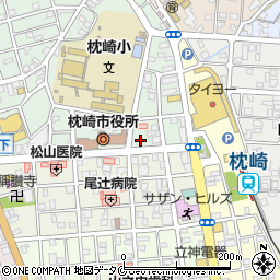 鹿児島県枕崎市千代田町25周辺の地図