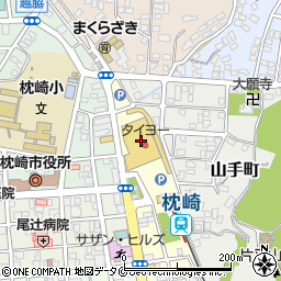 タツミヤ枕崎店周辺の地図