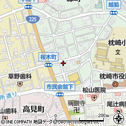 鹿児島県枕崎市千代田町58周辺の地図