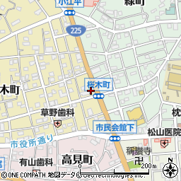 枕崎学習館周辺の地図
