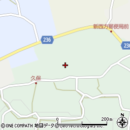 鹿児島県指宿市久保周辺の地図