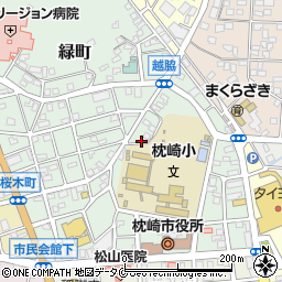 鹿児島県枕崎市千代田町周辺の地図