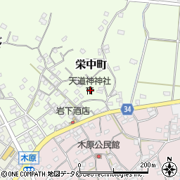 天道神神社周辺の地図