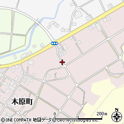 鹿児島県枕崎市木原町周辺の地図