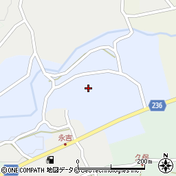 鹿児島県指宿市永吉周辺の地図
