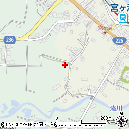 鹿児島県指宿市西方周辺の地図