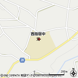 指宿市立西指宿中学校周辺の地図