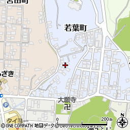 鹿児島県枕崎市若葉町215周辺の地図