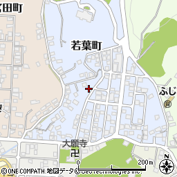 鹿児島県枕崎市若葉町周辺の地図