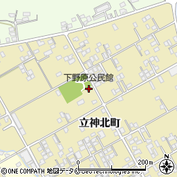 下野原公民館周辺の地図