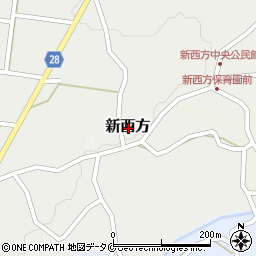 鹿児島県指宿市新西方周辺の地図