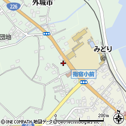 鹿児島県指宿市外城市6732周辺の地図