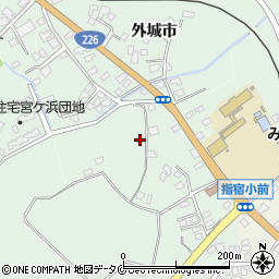 鹿児島県指宿市外城市6746周辺の地図