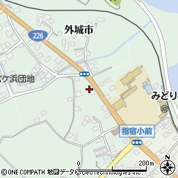 鹿児島県指宿市外城市6740周辺の地図