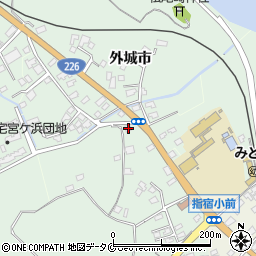 鹿児島県指宿市外城市7597周辺の地図